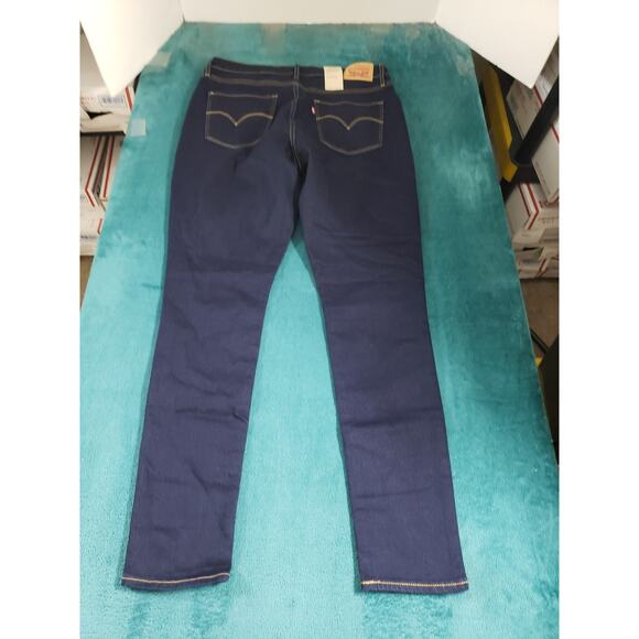 Levis 721 Jeans Size 14 Womens Blue Pants Stretch Denim High Rise Skinny NWT - Picture 14 of 16